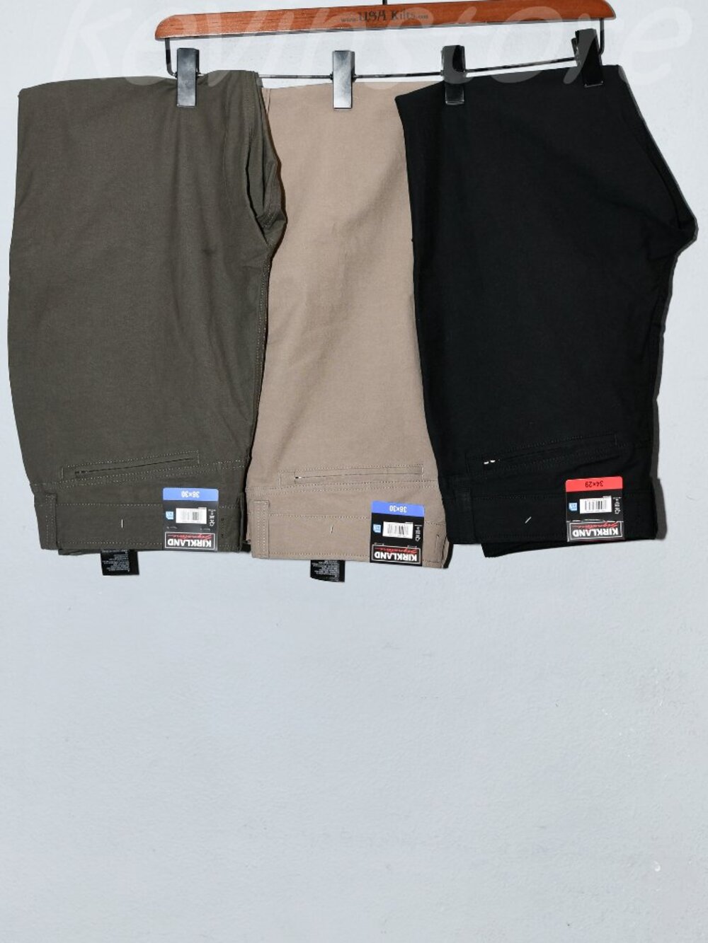3 pairs Kirkland Signature Men's Stretch Tech Pants. Price is for 3 .